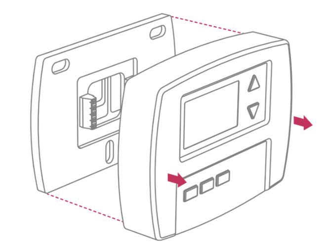 Removing thermostat faceplate
